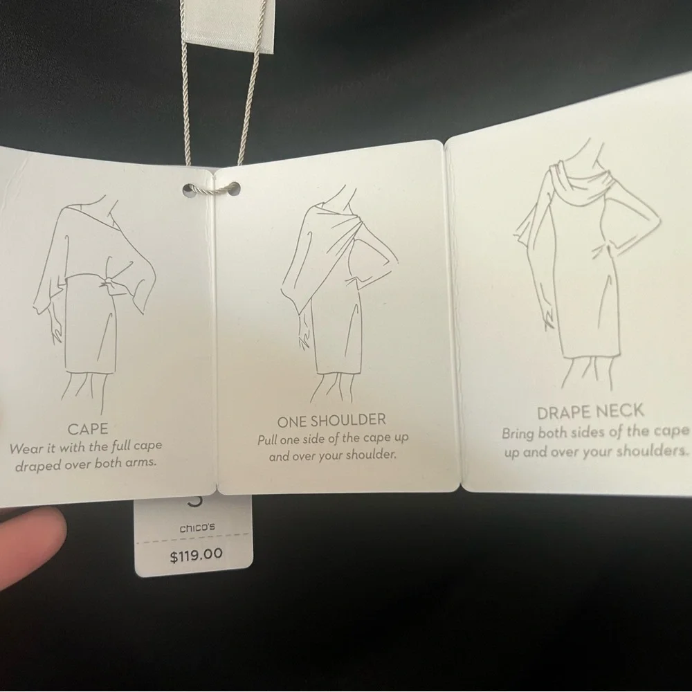 Chico’s convertible dress. Great for any occasion. Size 3 nwt - Picture 10 of 10